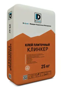 Клей плиточный КЛИНКЕР DE LUXE 25 кг-0
