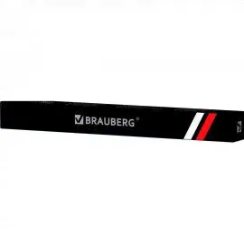 Ручка подарочная шариковая BRAUBERG "De Luxe Black", корпус черный, узел 1 мм, линия письма 0,7 мм, синяя, 141411-2