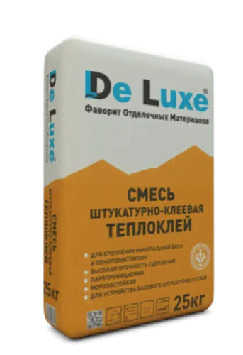 Клей монтажный DE LUXE "ТЕПЛОКЛЕЙ" 25 кг