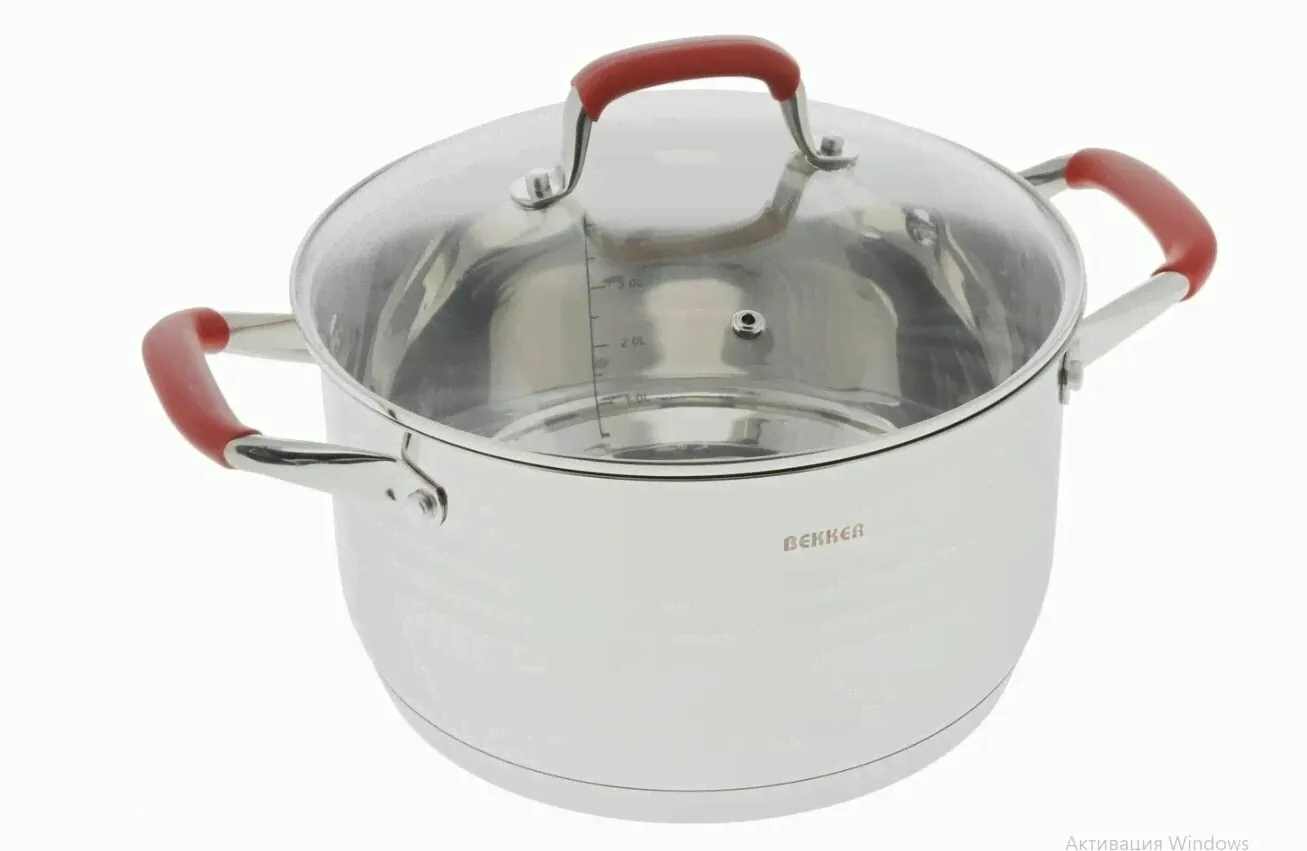Bekker Кастрюля Bekker De Luxe BK-1745, 6,1 л кастрюля-4