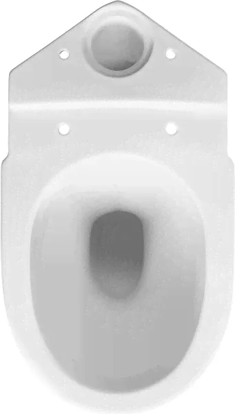 Унитаз строительный GESSO Home de luxe W101/W102 с косым выпуском без бачка, Белый-0