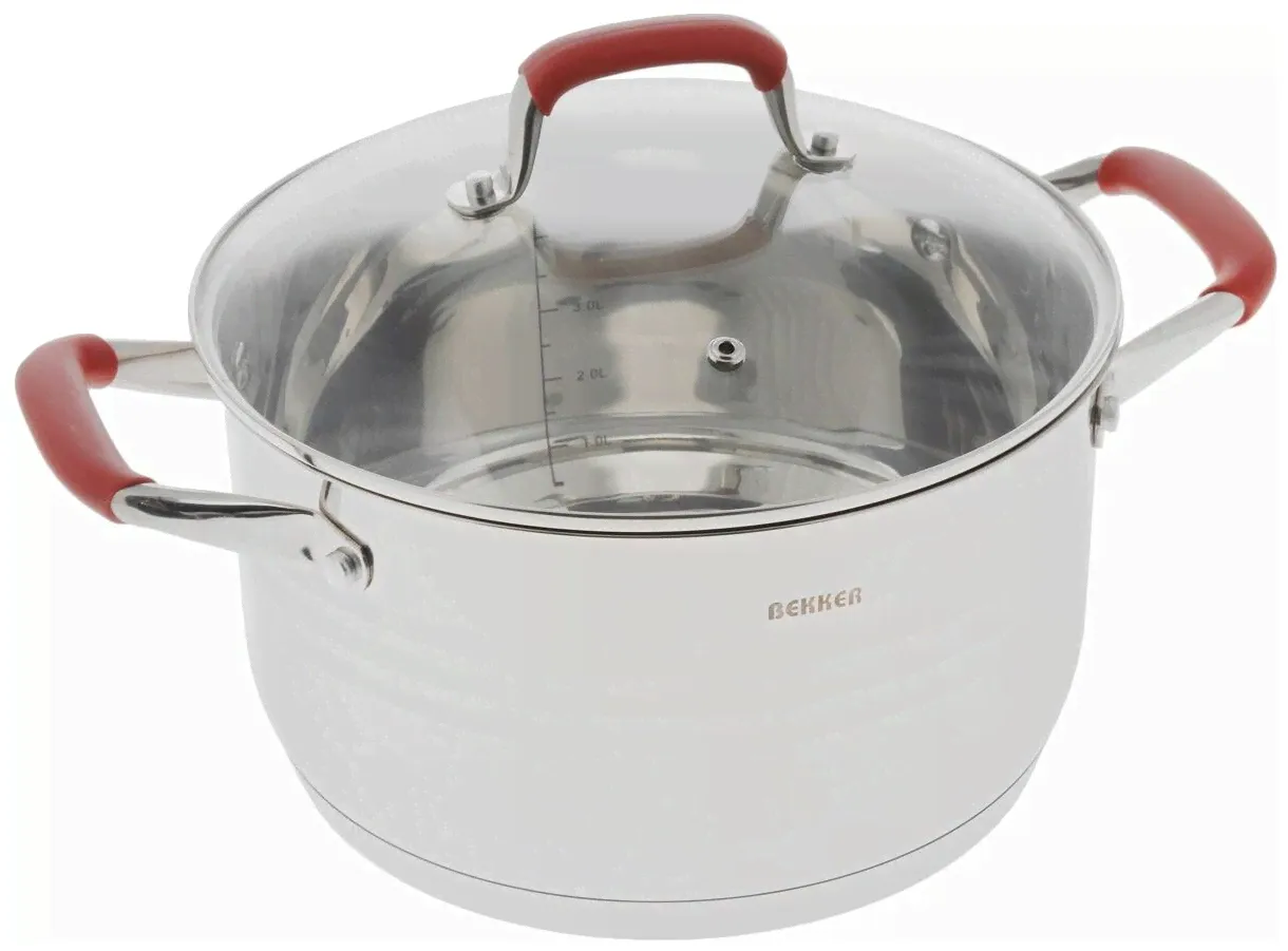 Bekker Кастрюля Bekker De Luxe BK-1745, 6,1 л кастрюля-3