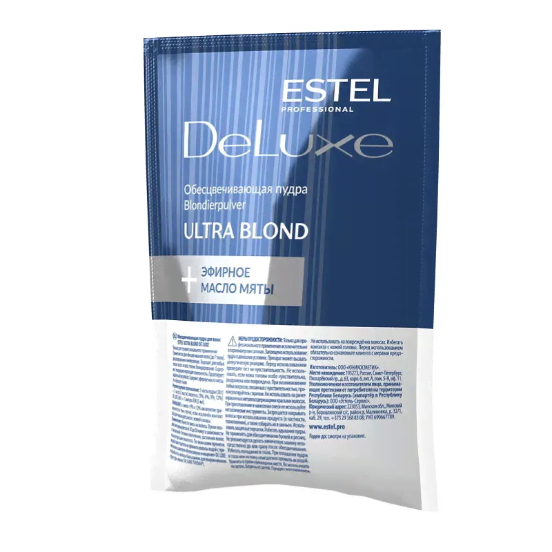 Обесцвечивающая пудра Estel De Luxe Ultra Blond, 30 гр-0