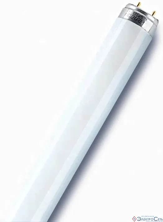 Лампа люминесцентная L 18W/76 NATURA DE LUXE 18Вт T8 3500К G13 OSRAM 4050300010519