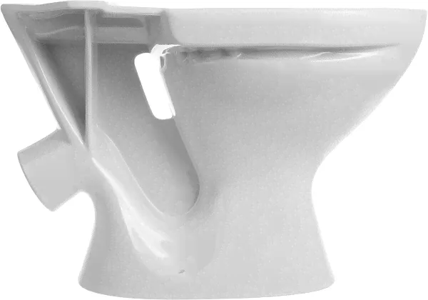 Унитаз строительный GESSO Home de luxe W101/W102 с косым выпуском без бачка, Белый-2