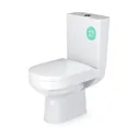 Унитаз компакт Gesso Юпитер HOME De Luxe w103 с сиденьем дюропласт микролифт , 2 уровневая арматура горизонтальный выпуск